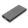 18W PD Powerbank mit 10.000 mAh aus Aluminium Farbe: schwarz