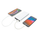 18W PD Powerbank mit 10.000 mAh aus Aluminium Farbe: silber