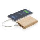 5.000mAh Bambus-Powerbank Farbe: braun