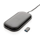 5.000 mAh Wireless Charging Powerbank Station Farbe: schwarz