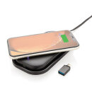 5.000 mAh Wireless Charging Powerbank Station Farbe: schwarz