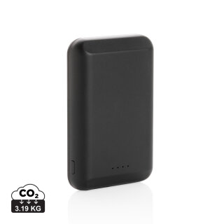 Magnetische 5.000 mAh Wireless Powerbank Farbe: schwarz