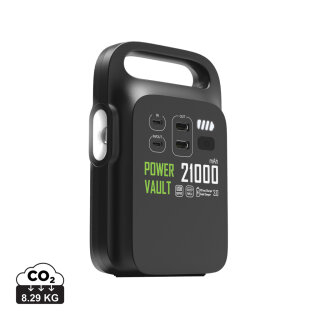 Power Vault 21.000mAh tragbare Powerstation aus RCS rPlastik Farbe: schwarz