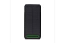 Skywave 10000mAh Solarpowerbank aus RCS recycelt. Kunststoff Farbe: schwarz