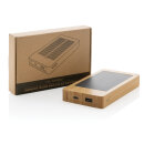 Sunwick 10.000mah Bambus Solar Powerbank Farbe: braun