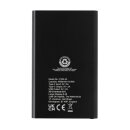 4.000mAh Type-C Powerbank aus RCS recyeltem ABS & Aluminium Farbe: schwarz