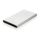 4.000mAh Type-C Powerbank aus RCS recyeltem ABS & Aluminium Farbe: silber