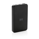 5.000mAh 5W Wireless Powerbank aus RCS recyceltem Kunststoff Farbe: schwarz