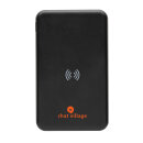 5.000mAh 5W Wireless Powerbank aus RCS recyceltem Kunststoff Farbe: schwarz