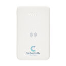 5.000mAh 5W Wireless Powerbank aus RCS recyceltem Kunststoff Farbe: weiß