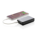 10.000 mAh Powerbank aus RCS Standard recyceltem Kunststoff Farbe: schwarz