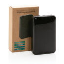 10.000 mAh Powerbank aus RCS Standard recyceltem Kunststoff Farbe: schwarz