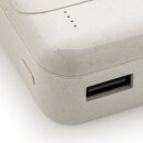 10.000 mAh Powerbank aus RCS Standard recyceltem Kunststoff Farbe: weiß