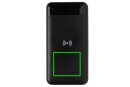 Wireless Powerbank aus RCS Standard recyceltem Kunststoff Farbe: schwarz