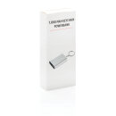 1.000 mAh Schlüsselanhänger Powerbank Farbe: grau