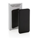 High Density 10.000 mAh Pocket Powerbank Farbe: schwarz