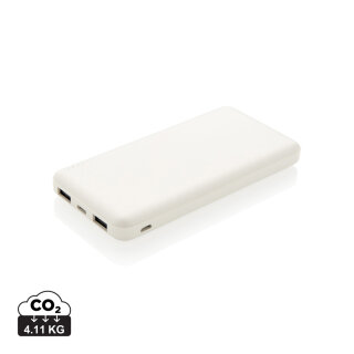 High Density 10.000 mAh Pocket Powerbank Farbe: weiß