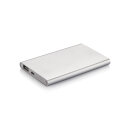 4.000 mAh Powerbank Farbe: silber, weiß