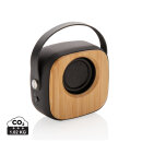 Bambus 3W Wireless Fashion Speaker Farbe: schwarz