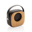 Bambus 3W Wireless Fashion Speaker Farbe: schwarz