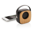 Bambus 3W Wireless Fashion Speaker Farbe: schwarz