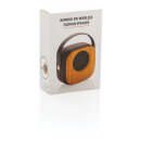 Bambus 3W Wireless Fashion Speaker Farbe: schwarz