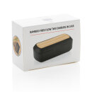 Bambus Free Flow TWS Ohrhörer in Ladebox Farbe: schwarz