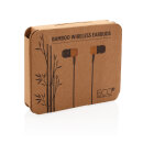 Kabellose Ohrhörer aus Bambus Farbe: braun, schwarz