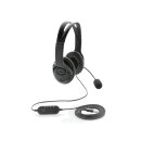 Over-Ear Headset mit Kabel Farbe: schwarz