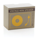 Mini Vintage kabelloser 3W Lautsprecher Farbe: gelb, schwarz