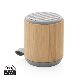 Bambus und Stoff 3W Wireless Speaker Farbe: braun