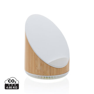 Ovate 5W Bambus Lautsprecher mit 15W WirelessCharger Farbe: braun