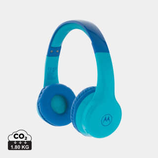 Motorola JR 300 kids wireless safety headphone Farbe: blau