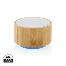 Kabelloser 3W-Lautsprecher aus RCS rKunststoff & Bambus Farbe: weiß