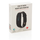 Stay Fit Activity-Tracker mit Herzfrequenzmessung Farbe: schwarz