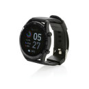 Runde Fit Watch aus RCS recyceltem TPU Farbe: schwarz