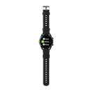 Runde Fit Watch aus RCS recyceltem TPU Farbe: schwarz