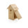 Holz-Vogelhaus Farbe: braun
