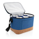 Two-Tone Kühltasche mit Korkdetails Farbe: blau