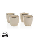 Ukiyo 4-tlg. Keramik-Trinkbecher-Set Farbe: weiß