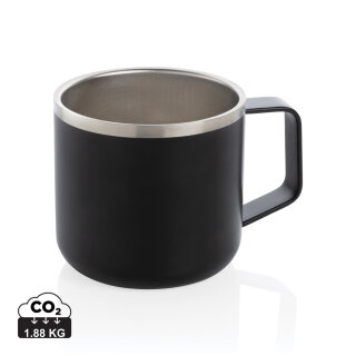 Stainless-Steel Camping-Tasse Farbe: schwarz