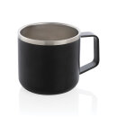 Stainless-Steel Camping-Tasse Farbe: schwarz