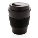 Wiederverwendbarer Kaffeebecher 350ml Farbe: schwarz