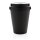 Wiederverwendbarer doppelwandiger Kaffeebecher 300ml Farbe: schwarz