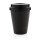 Wiederverwendbarer doppelwandiger Kaffeebecher 300ml Farbe: schwarz