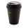 Wiederverwendbarer doppelwandiger Kaffeebecher 300ml Farbe: schwarz