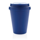 Wiederverwendbarer doppelwandiger Kaffeebecher 300ml Farbe: blau