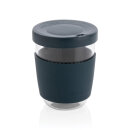 Ukiyo Borosilikatglas mit Silikondeckel & Sleeve Farbe: blau