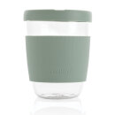 Ukiyo Borosilikatglas mit Silikondeckel & Sleeve Farbe: grün