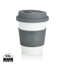 ECO PLA Kaffeebecher Farbe: grau, weiß